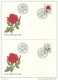 CH - 5977 - 4 Enveloppes Avec Série Po Juventute 1972 - Oblit Spéciale 1er Jour - Roses