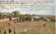 THE BEACH FROM THE GRAND PIER - WESTON-SUPER-MARE - SOMERSET - WW1 SLOGAN POSTMARK DATED 1918 - Weston-Super-Mare
