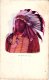 ETNISCH     3 PC  Chief Red Cloud  1903  Crown Indian Chief 116 Years Old    Indian Family - Indianer