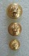 Militaria M - Bouton Gendarmerie - Lot De 3 Boutons Gendarme Mobile Ou Garde - Tailles Différentes Voir Scans - Buttons