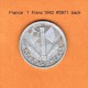 FRANCE    1  FRANC  1942  (KM # 902.1) - Other & Unclassified