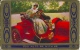 Postcard (Automotive) - Red Old Car - PKW