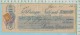 Cheque 1922 Avec Timbre FWT8 War Tax  2 Cent Banque Nationale Sherbrooke P. Quebec Canada - Cheques En Traveller's Cheques