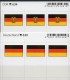 2x3 In Farbe Flaggen-Sticker Deutschland:BRD+DDR 7€ Kennzeichnung Alben Karten Sammlung LINDNER 630+634 Flag Of Germany - Supplies And Equipment