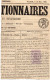 Timbre Imperiale 20c Violet , 1869 Sur Part De Journal - Andere & Zonder Classificatie