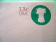 USA 1976 Stationery Stamped Cover - 13c - Plowing Farmer - Wheat Harvest - Unused - 1961-80