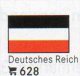 6 Coin+Flaggen-Sticker In Farbe Deutschland 3.Reich 7€ Kennzeichnung An Alben Karte Sammlung LINDNER 628 Flag Of Germany - Other & Unclassified