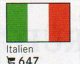 6 Coins + Flaggen-Sticker In Farbe Italien 7€ Zur Kennzeichnung Von Alben Karten/ Sammlungen LINDNER #647 Flags Of Italy - Altri & Non Classificati
