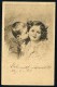 Feiertag, K. - Small Girl, Boy, Kiss - B.K.W.I. 837-3 ------ Postcard Traveled - Feiertag, Karl