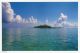 Atoll Island, Maldives Postcard Used Posted To UK 2002 Nice Stamp Fish - Maldives