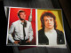 POSTER JOHNNY HALLYDAY   MICHEL SARDOU  21 X 29.5 CM  CHAQUE - Plakate & Poster