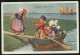 Feiertag, K. - Langsam Aber Sicher. - Boat, Boys, Girls - B.K.W.I. 177-6 ------- Postcard Traveled - Feiertag, Karl