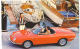 FIAT 850 Spider Postcard With Yachts Printed In Torino C. 1965 - Turismo