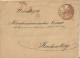 CZECHOSLOVAKIA  1895 - PRESTAMPED ENVELOPE  OF 2 KREUZER POSTM PRAG OCT 18,1895 + ARRIVAL POSTM REICHENBERG OCT 19,1895 - ...-1918 Voorfilatelie