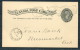 1898 Canada QV Postal Stationery Card Toronto D Flag Cancel Ontario Bank - New Market - 1860-1899 Regering Van Victoria