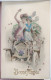 LITHO Couleur Illustrateur KRÄNZLE  KRAENZLE BKWI B.K.W.I. 332 Femme Femmes Fille Dans Voiture Tacot Fleurs Ecrite 1915 - Kraenzle