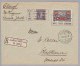 Schweiz Flugpost 1925-07-19 Lausanne-Zürich R-Brief - Gebraucht