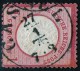 Cassel 27/1 1875 Auf 1 Groschen Karmin - DR Nr. 19 Als Pfennig-Marke Verwendet - Pracht - Gebraucht