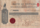 India  QV  7  Share Transfer  Revenues  To  3R 12A  On Document # 62837  Inde Indien - 1882-1901 Empire