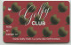 Spécimen De Carte De Golf (annulée Par Perforation) "Golfy Club" - Pub Location De Voiture Hertz Au Verso - Oberthur - Trading-Karten