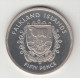 FALKLAND 1977 - 50 PENCE ARGENTO GR. 28 GRAMMI FONDO SPECCHIO PROOF - Falkland