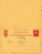 A27 - Congo Old Double Postcard Postal Stationery Boma 1895. - Postwaardestukken