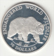 COOK ISLANDS 1990 - ORSO -  ARGENTO PROOF - Isole Cook