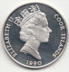 COOK ISLANDS 1990 - BISONTE -  ARGENTO PROOF - Isole Cook