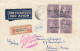 183/22 - Lettre RECO PAR AVION - RARE Bloc De 4 TP Poortman Moins 10 %  + Lion V - BRUXELLES 1946 Vers ATHENES - 1936-1951 Poortman