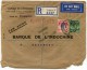 LETTRE RECOMMANDEE PAR AVION DE LA BANQUE DE L'INDOCHINE AGENCE DE SINGAPORE POUR L'AGENCE D' HAIPHONG - Singapour (...-1959)