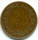 NETHERLANDS , 2 1/2 CENT 1883 - 1849-1890 : Willem III