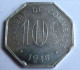 Jeton Monnaie De Nécessité Chambre De Commerce 1918  10c ROUEN - J. Bory - Noodgeld