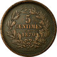 Monnaie, Luxembourg, William III, 5 Centimes, 1870, Utrecht, TTB, Bronze - Luxemburg