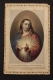 Antique Holy Card - Jesus And The Sacred Heart - Made By Dopler Paris - Imágenes Religiosas