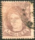 Edifil 101, 1 Milésima Violeta De 1870, 2 Ejemplares De Diferente Tono De Color En Usado - Used Stamps