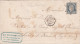 1852 - 20c CERES RARE VARIETE IMPRESSION Sur LETTRE De PARIS - 1849-1850 Ceres