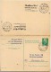 DDR P77 Postkarte Mit Antwort ZUDRUCK #1 Sost. VOLKSHOCHSCHULE DRESDEN 1967 - Privé Postkaarten - Gebruikt