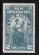 New Brunswick MNH Van Dam #NBL23 $2 Law Stamp, Blue, Rouletted - Crease, Surface Damage Above W - Revenues