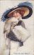 CPA C. BARBER- YOUNG WOMAN WITH HAT - Barber, Court