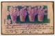 New Year 1906 Wishes Art Nouveau Uruguay TPO Cancel A69 Vintage Original Postcard Cpa Ak (W3_3043) - Año Nuevo