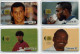 Lot 4 Télécartes Utilisées  1998 Bernard Lama; Taribo West; Rivaldo; Muyng-Bo Hong  (lot 13) - Lots - Collections