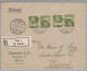 Schweiz Kehrdruck Zu# K18 1924-12-12 Auf R-Brief - Tete Beche