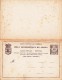 A27 - Entier Postal Du  Congo Old Unused Double Postcard Postal Stationery... - Postwaardestukken