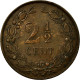 Monnaie, Pays-Bas, William III, 2-1/2 Cent, 1880, SUP, Bronze, KM:108.1 - 1849-1890 : Willem III