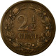 Monnaie, Pays-Bas, William III, 2-1/2 Cent, 1877, TTB, Bronze, KM:108.1 - 1849-1890 : Willem III