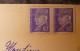 PAMIERS (09).L´HOTEL DES POSTES ET LE JARDIN ANGLAIS.2 TIMBRES PETAIN. - Pamiers