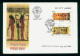 EGYPT / 2001 / POST DAY / EGYPTOLOGY / ANUBIS / MAAT / RAMESES II / CHARIOT / HORSE / WEIGHT & MEASURMENTS / 2 FDCS - Lettres & Documents