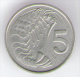 CAYMAN ISOLE 5 CENTS 1990 - Caimán (Islas)