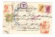 Russland - 1902 Russische Post In CHINA Auf AK Von Shanghai über Hong-Kong Nach Zürich Mit Schweiz 5 Rp. Strafporto - Briefe U. Dokumente