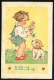 Tilly Von Baumgarten - Girl, Dog, ----- Postcard Traveled - Baumgarten, Tilly Von